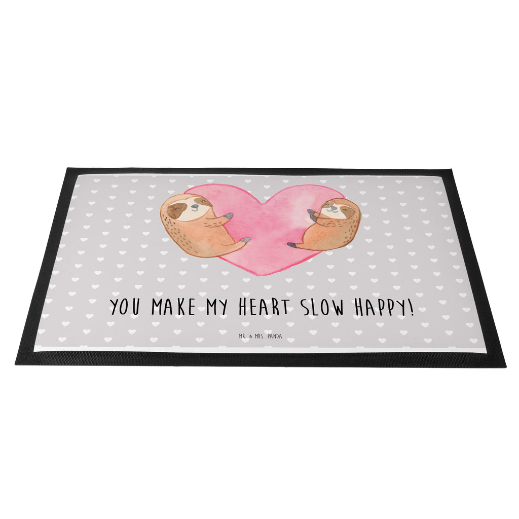 Fußmatte Faultiere Herz Valentinstag, Geschenk für Frauen, Liebesgeschenk, Jahrestag, Hochzeitstag, Mitbringsel, Geschenk für Freundin, Geschenk für Partner, Freund, Liebesbeweis, für Männer, für Ehemann Türvorleger, Schmutzmatte, Fußabtreter, Matte, Schmutzfänger, Fußabstreifer, Schmutzfangmatte, Türmatte, Motivfußmatte,  Haustürmatte, Vorleger  Liebe,  Partner, Freund, Freundin, Ehemann, Ehefrau, Heiraten, Verlobung, Heiratsantrag, Liebesgeschenk, Jahrestag, Hocheitstag