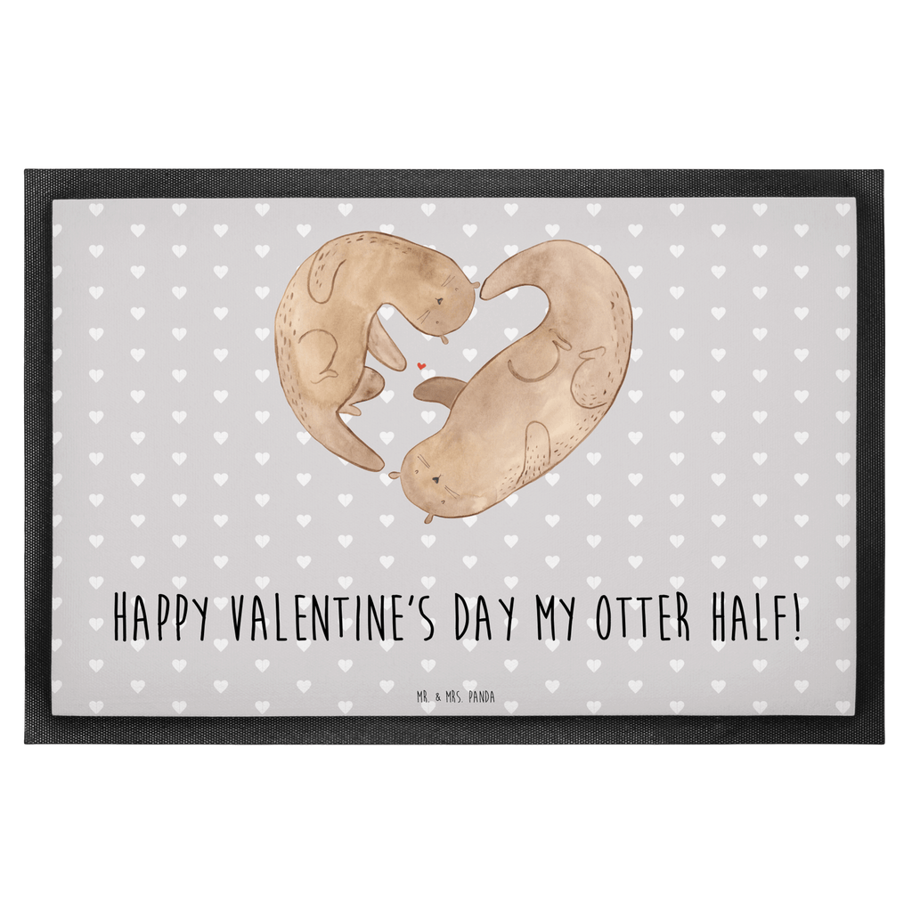 Fußmatte Otter Valentine Türvorleger, Schmutzmatte, Fußabtreter, Matte, Schmutzfänger, Fußabstreifer, Schmutzfangmatte, Türmatte, Motivfußmatte, Haustürmatte, Vorleger, Liebe, Partner, Freund, Freundin, Ehemann, Ehefrau, Heiraten, Verlobung, Heiratsantrag, Liebesgeschenk, Jahrestag, Hocheitstag, Valentinstag, Geschenk für Frauen, Hochzeitstag, Mitbringsel, Geschenk für Freundin, Geschenk für Partner, Liebesbeweis, für Männer, für Ehemann
