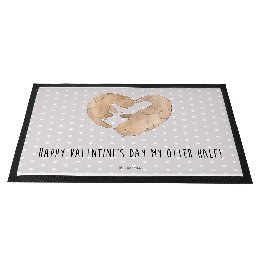 Fußmatte Otter Valentine Türvorleger, Schmutzmatte, Fußabtreter, Matte, Schmutzfänger, Fußabstreifer, Schmutzfangmatte, Türmatte, Motivfußmatte, Haustürmatte, Vorleger, Liebe, Partner, Freund, Freundin, Ehemann, Ehefrau, Heiraten, Verlobung, Heiratsantrag, Liebesgeschenk, Jahrestag, Hocheitstag, Valentinstag, Geschenk für Frauen, Hochzeitstag, Mitbringsel, Geschenk für Freundin, Geschenk für Partner, Liebesbeweis, für Männer, für Ehemann