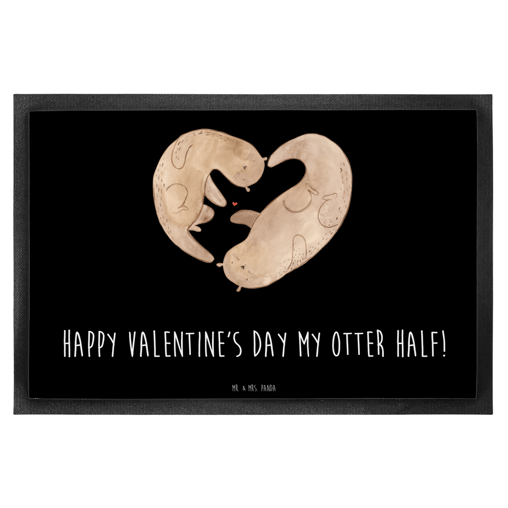 Fußmatte Otter Valentine Türvorleger, Schmutzmatte, Fußabtreter, Matte, Schmutzfänger, Fußabstreifer, Schmutzfangmatte, Türmatte, Motivfußmatte, Haustürmatte, Vorleger, Liebe, Partner, Freund, Freundin, Ehemann, Ehefrau, Heiraten, Verlobung, Heiratsantrag, Liebesgeschenk, Jahrestag, Hocheitstag, Valentinstag, Geschenk für Frauen, Hochzeitstag, Mitbringsel, Geschenk für Freundin, Geschenk für Partner, Liebesbeweis, für Männer, für Ehemann