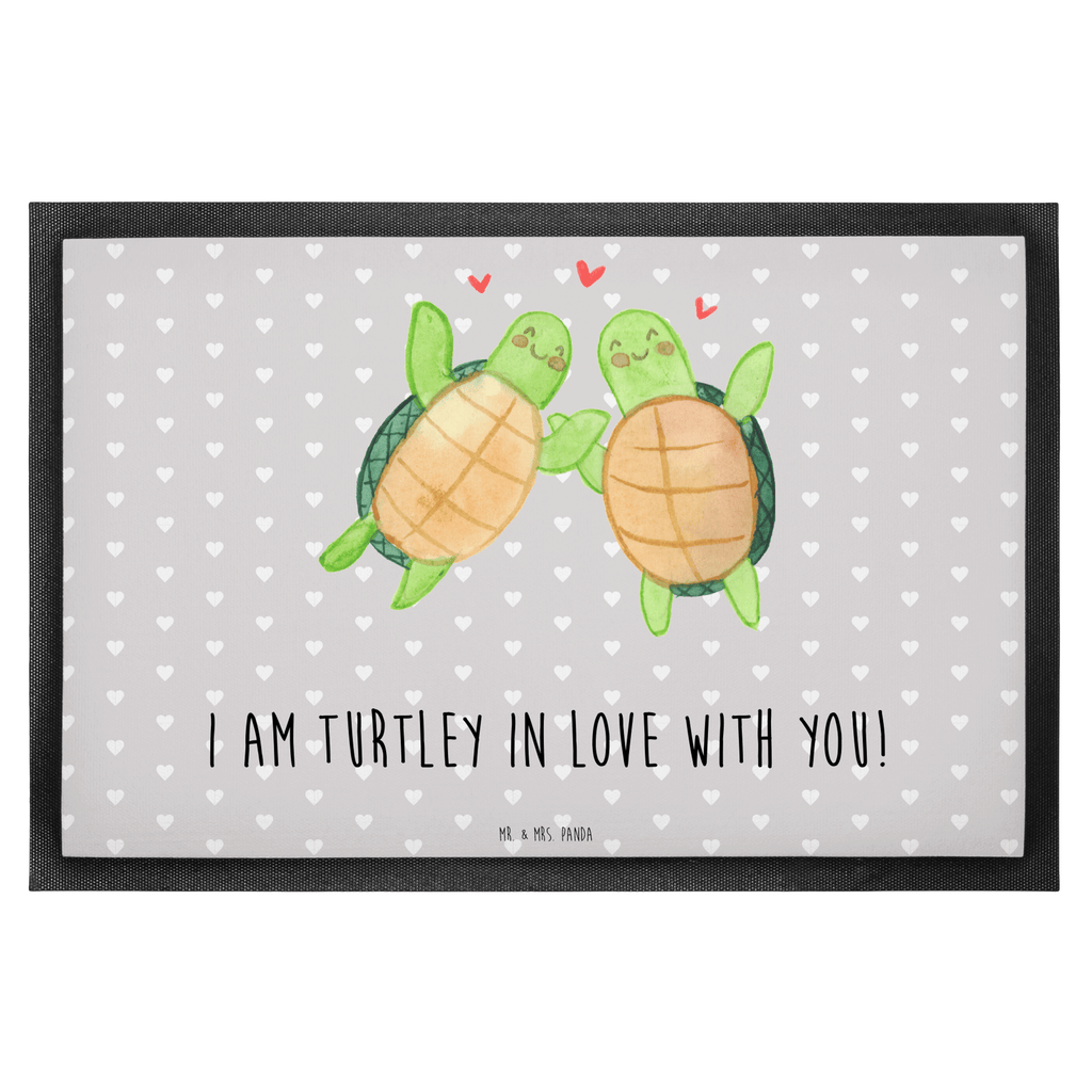 Fußmatte Schildkröten Paar Türvorleger, Schmutzmatte, Fußabtreter, Matte, Schmutzfänger, Fußabstreifer, Schmutzfangmatte, Türmatte, Motivfußmatte, Haustürmatte, Vorleger, Liebe, Partner, Freund, Freundin, Ehemann, Ehefrau, Heiraten, Verlobung, Heiratsantrag, Liebesgeschenk, Jahrestag, Hocheitstag, Valentinstag, Geschenk für Frauen, Hochzeitstag, Mitbringsel, Geschenk für Freundin, Geschenk für Partner, Liebesbeweis, für Männer, für Ehemann
