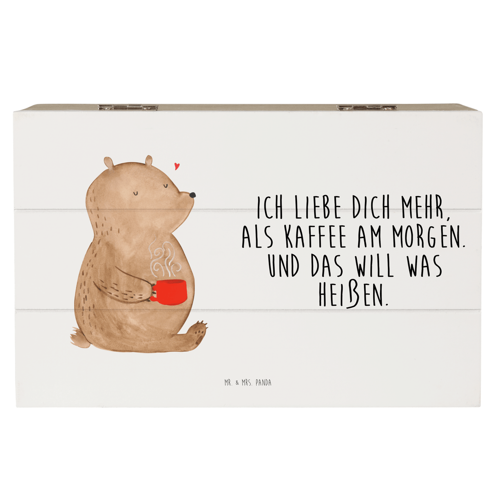 Holzkiste Bär Morgenkaffee Holzkiste, Kiste, Schatzkiste, Truhe, Schatulle, XXL, Erinnerungsbox, Erinnerungskiste, Dekokiste, Aufbewahrungsbox, Liebe, Partner, Freund, Freundin, Ehemann, Ehefrau, Heiraten, Verlobung, Heiratsantrag, Liebesgeschenk, Jahrestag, Hocheitstag, Valentinstag, Geschenk für Frauen, Hochzeitstag, Mitbringsel, Geschenk für Freundin, Geschenk für Partner, Liebesbeweis, für Männer, für Ehemann
