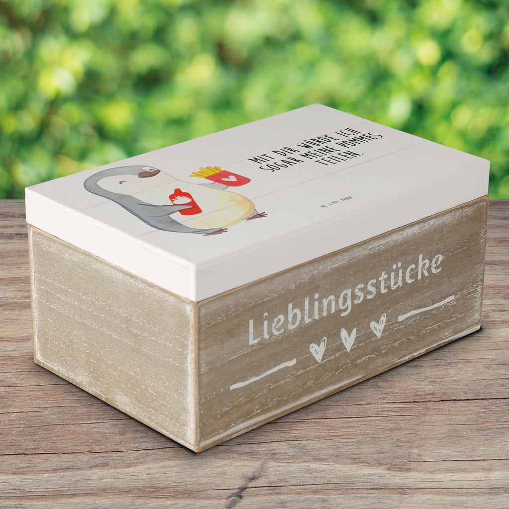Holzkiste Pinguin Pommes Valentinstag, Geschenk für Frauen, Liebesgeschenk, Jahrestag, Hochzeitstag, Mitbringsel, Geschenk für Freundin, Geschenk für Partner, Freund, Liebesbeweis, für Männer, für Ehemann Holzkiste, Kiste, Schatzkiste, Truhe, Schatulle, XXL,  Erinnerungsbox, Erinnerungskiste, Dekokiste, Aufbewahrungsbox  Liebe,  Partner, Freund, Freundin, Ehemann, Ehefrau, Heiraten, Verlobung, Heiratsantrag, Liebesgeschenk, Jahrestag, Hocheitstag