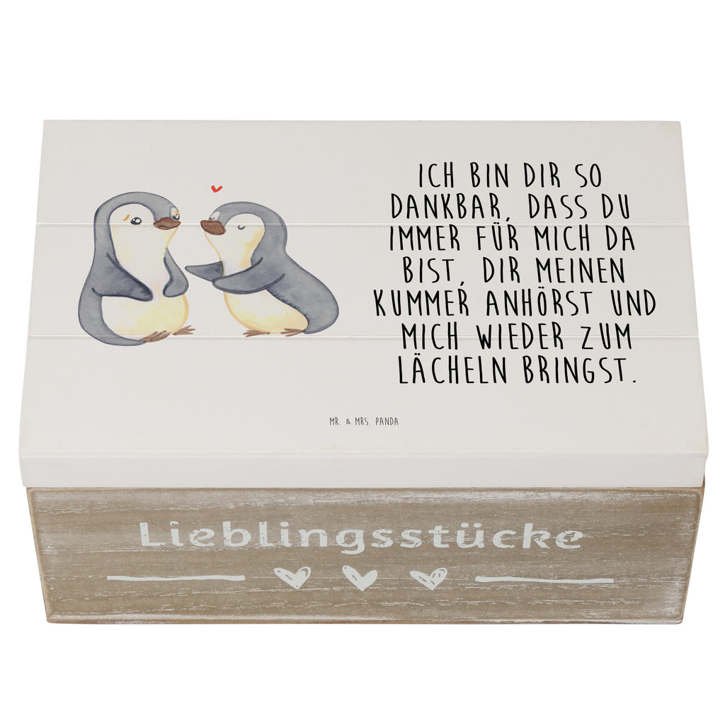 Holzkiste Pinguine trösten Holzkiste, Kiste, Schatzkiste, Truhe, Schatulle, XXL, Erinnerungsbox, Erinnerungskiste, Dekokiste, Aufbewahrungsbox, Liebe, Partner, Freund, Freundin, Ehemann, Ehefrau, Heiraten, Verlobung, Heiratsantrag, Liebesgeschenk, Jahrestag, Hocheitstag, Valentinstag, Geschenk für Frauen, Hochzeitstag, Mitbringsel, Geschenk für Freundin, Geschenk für Partner, Liebesbeweis, für Männer, für Ehemann