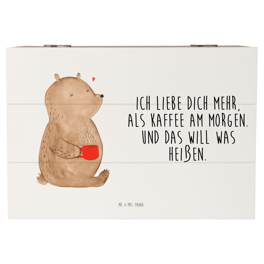 Holzkiste Bär Morgenkaffee Holzkiste, Kiste, Schatzkiste, Truhe, Schatulle, XXL, Erinnerungsbox, Erinnerungskiste, Dekokiste, Aufbewahrungsbox, Liebe, Partner, Freund, Freundin, Ehemann, Ehefrau, Heiraten, Verlobung, Heiratsantrag, Liebesgeschenk, Jahrestag, Hocheitstag, Valentinstag, Geschenk für Frauen, Hochzeitstag, Mitbringsel, Geschenk für Freundin, Geschenk für Partner, Liebesbeweis, für Männer, für Ehemann