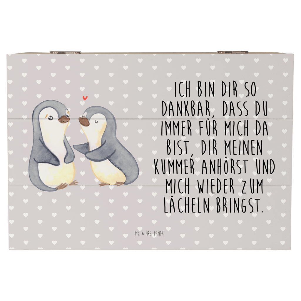 Holzkiste Pinguine trösten Holzkiste, Kiste, Schatzkiste, Truhe, Schatulle, XXL, Erinnerungsbox, Erinnerungskiste, Dekokiste, Aufbewahrungsbox, Liebe, Partner, Freund, Freundin, Ehemann, Ehefrau, Heiraten, Verlobung, Heiratsantrag, Liebesgeschenk, Jahrestag, Hocheitstag, Valentinstag, Geschenk für Frauen, Hochzeitstag, Mitbringsel, Geschenk für Freundin, Geschenk für Partner, Liebesbeweis, für Männer, für Ehemann