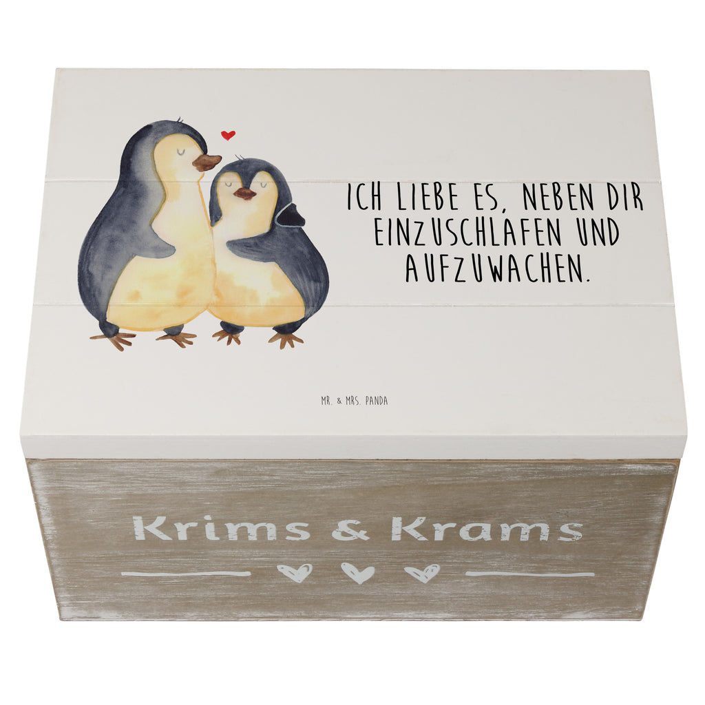 Holzkiste Pinguine Einschlafen Holzkiste, Kiste, Schatzkiste, Truhe, Schatulle, XXL, Erinnerungsbox, Erinnerungskiste, Dekokiste, Aufbewahrungsbox, Liebe, Partner, Freund, Freundin, Ehemann, Ehefrau, Heiraten, Verlobung, Heiratsantrag, Liebesgeschenk, Jahrestag, Hocheitstag, Valentinstag, Geschenk für Frauen, Hochzeitstag, Mitbringsel, Geschenk für Freundin, Geschenk für Partner, Liebesbeweis, für Männer, für Ehemann