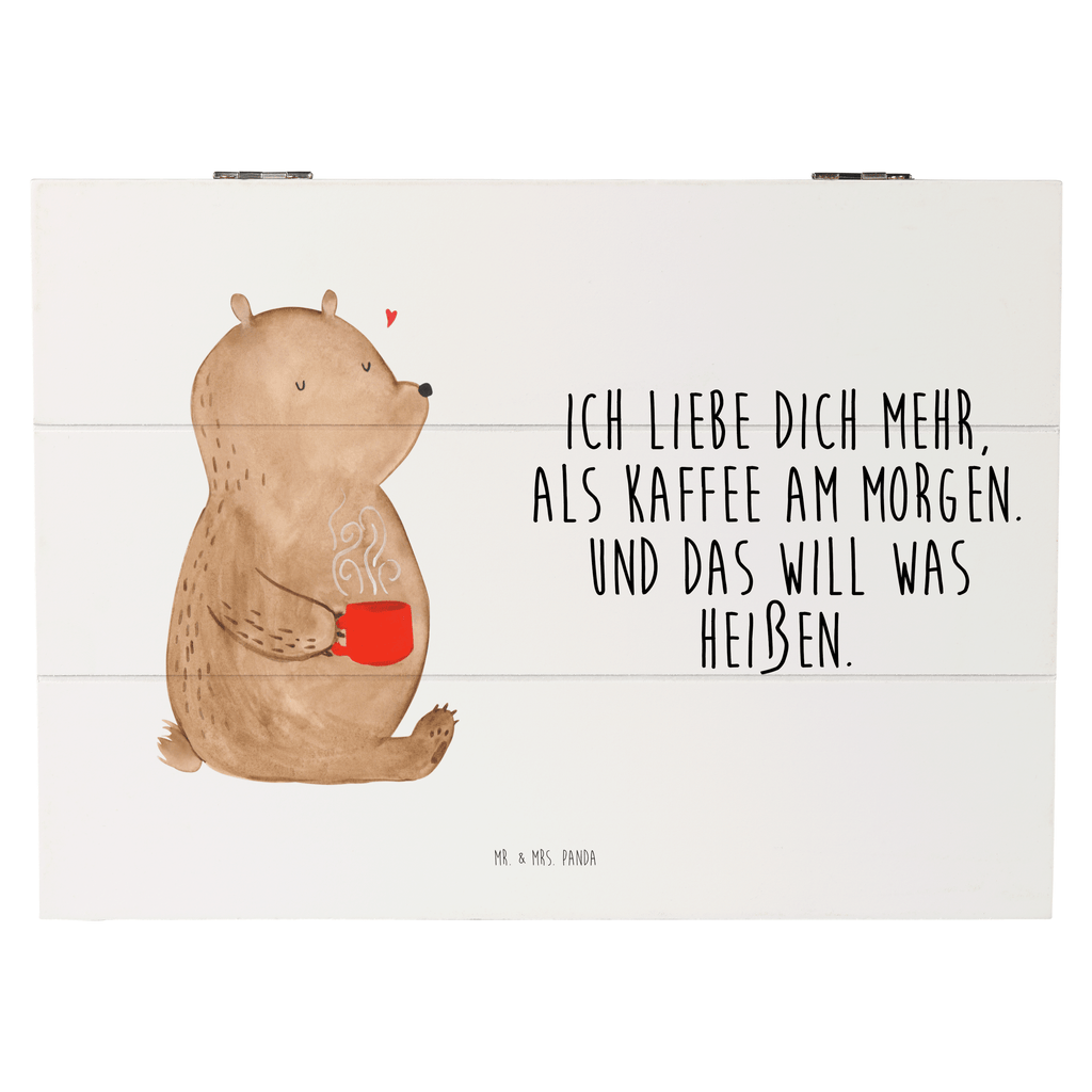 Holzkiste Bär Morgenkaffee Holzkiste, Kiste, Schatzkiste, Truhe, Schatulle, XXL, Erinnerungsbox, Erinnerungskiste, Dekokiste, Aufbewahrungsbox, Liebe, Partner, Freund, Freundin, Ehemann, Ehefrau, Heiraten, Verlobung, Heiratsantrag, Liebesgeschenk, Jahrestag, Hocheitstag, Valentinstag, Geschenk für Frauen, Hochzeitstag, Mitbringsel, Geschenk für Freundin, Geschenk für Partner, Liebesbeweis, für Männer, für Ehemann