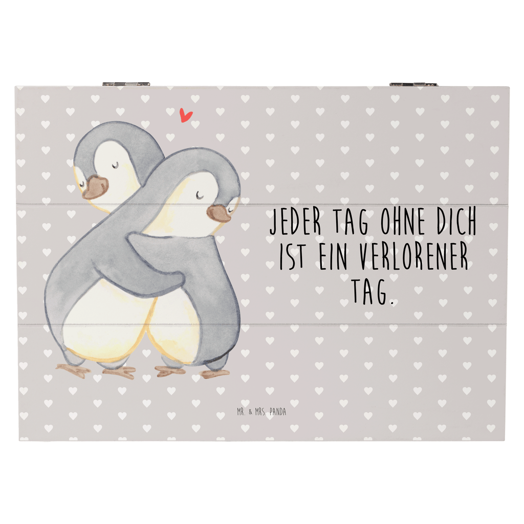 Holzkiste Pinguine Kuscheln Valentinstag, Geschenk für Frauen, Liebesgeschenk, Jahrestag, Hochzeitstag, Mitbringsel, Geschenk für Freundin, Geschenk für Partner, Freund, Liebesbeweis, für Männer, für Ehemann Holzkiste, Kiste, Schatzkiste, Truhe, Schatulle, XXL,  Erinnerungsbox, Erinnerungskiste, Dekokiste, Aufbewahrungsbox  Liebe,  Partner, Freund, Freundin, Ehemann, Ehefrau, Heiraten, Verlobung, Heiratsantrag, Liebesgeschenk, Jahrestag, Hocheitstag