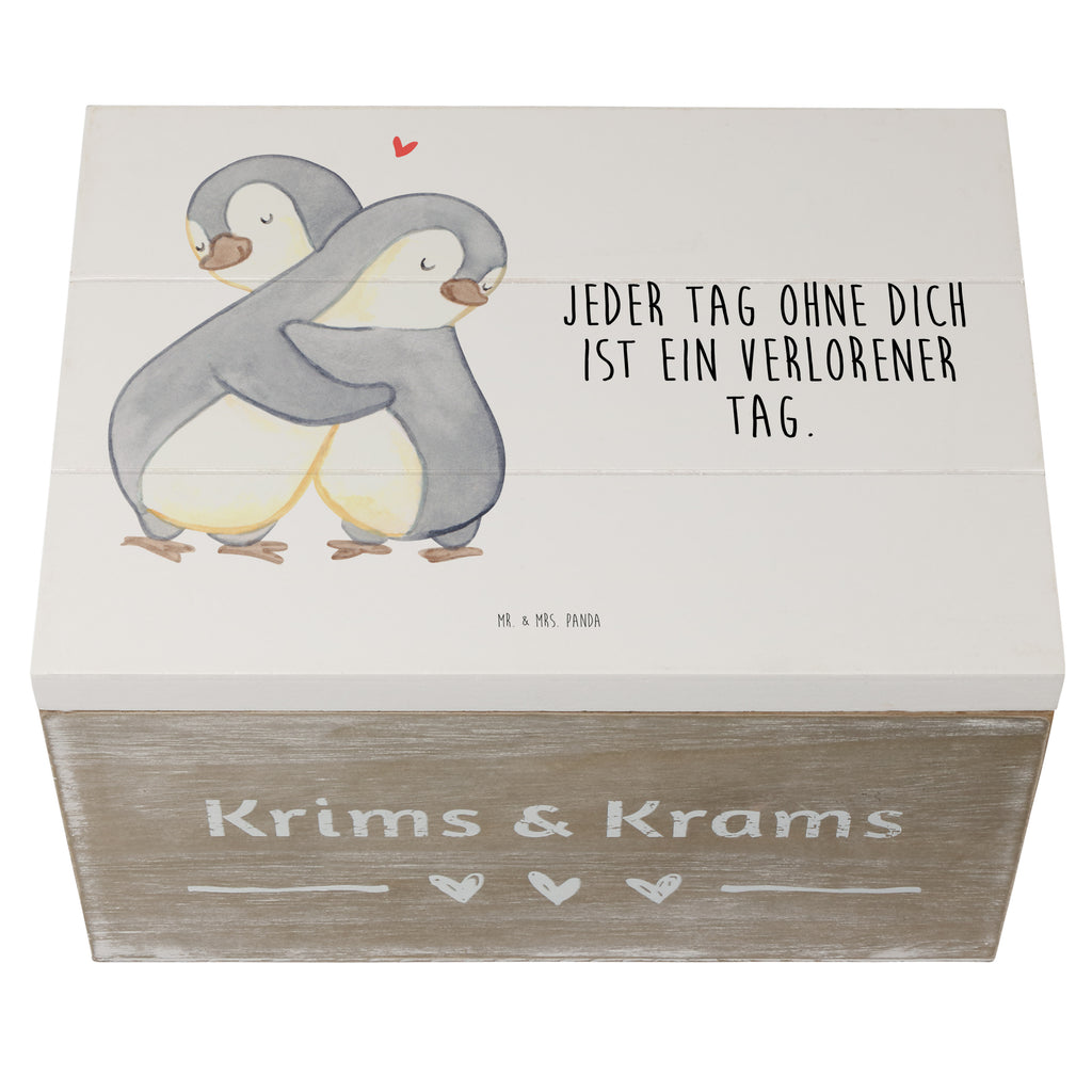 Holzkiste Pinguine Kuscheln Valentinstag, Geschenk für Frauen, Liebesgeschenk, Jahrestag, Hochzeitstag, Mitbringsel, Geschenk für Freundin, Geschenk für Partner, Freund, Liebesbeweis, für Männer, für Ehemann Holzkiste, Kiste, Schatzkiste, Truhe, Schatulle, XXL,  Erinnerungsbox, Erinnerungskiste, Dekokiste, Aufbewahrungsbox  Liebe,  Partner, Freund, Freundin, Ehemann, Ehefrau, Heiraten, Verlobung, Heiratsantrag, Liebesgeschenk, Jahrestag, Hocheitstag