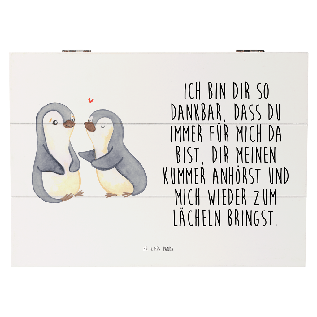 Holzkiste Pinguine trösten Holzkiste, Kiste, Schatzkiste, Truhe, Schatulle, XXL, Erinnerungsbox, Erinnerungskiste, Dekokiste, Aufbewahrungsbox, Liebe, Partner, Freund, Freundin, Ehemann, Ehefrau, Heiraten, Verlobung, Heiratsantrag, Liebesgeschenk, Jahrestag, Hocheitstag, Valentinstag, Geschenk für Frauen, Hochzeitstag, Mitbringsel, Geschenk für Freundin, Geschenk für Partner, Liebesbeweis, für Männer, für Ehemann