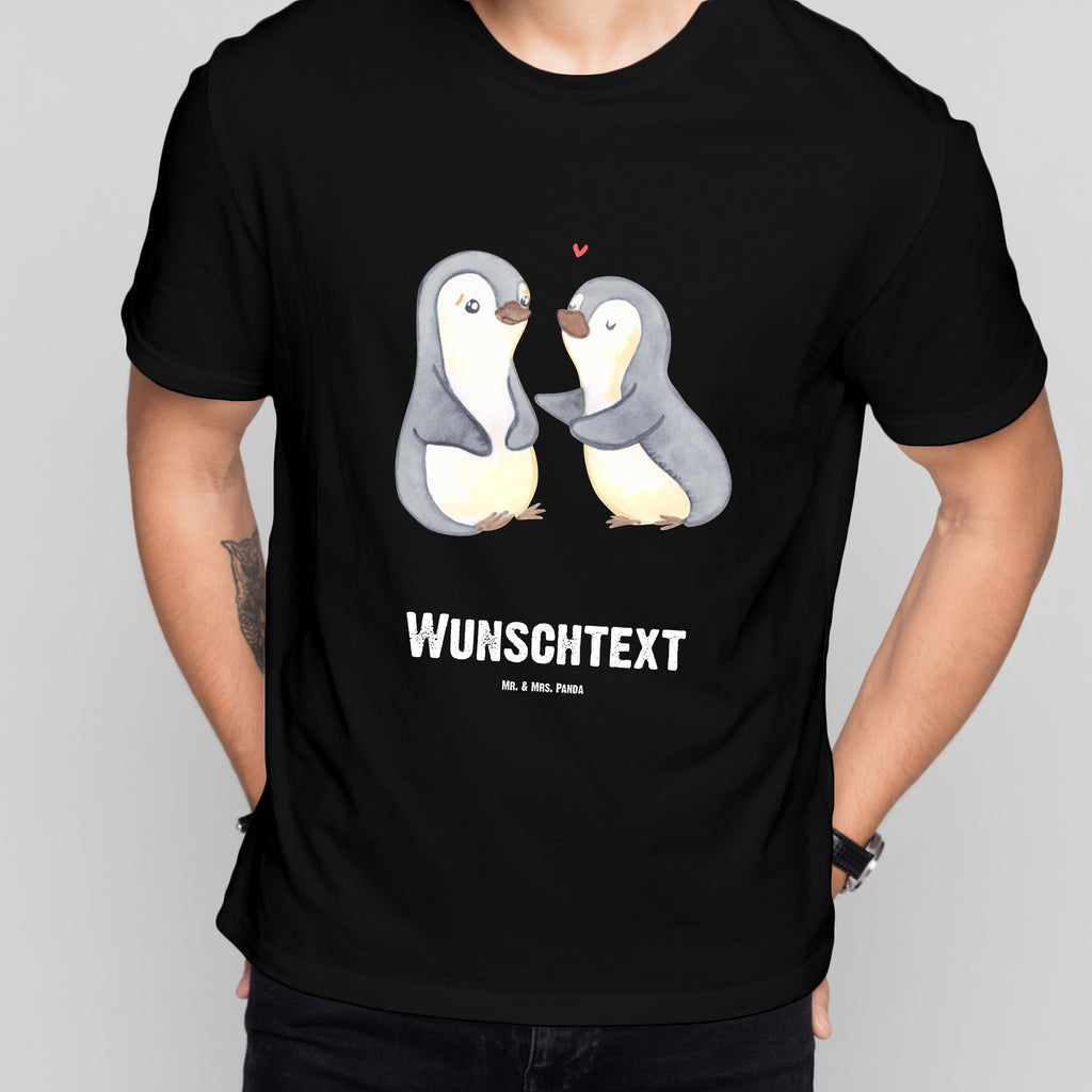 Größe XL Personalisiertes T-Shirt Pinguine trösten T-Shirt Personalisiert, T-Shirt mit Namen, T-Shirt mit Aufruck, Männer, Frauen, Liebe, Partner, Freund, Freundin, Ehemann, Ehefrau, Heiraten, Verlobung, Heiratsantrag, Liebesgeschenk, Jahrestag, Hocheitstag, Valentinstag, Geschenk für Frauen, Hochzeitstag, Mitbringsel, Geschenk für Freundin, Geschenk für Partner, Liebesbeweis, für Männer, für Ehemann