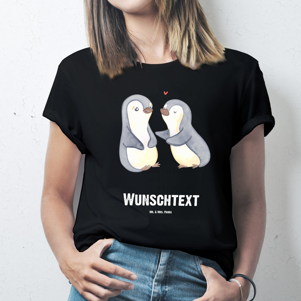Größe XL Personalisiertes T-Shirt Pinguine trösten T-Shirt Personalisiert, T-Shirt mit Namen, T-Shirt mit Aufruck, Männer, Frauen, Liebe, Partner, Freund, Freundin, Ehemann, Ehefrau, Heiraten, Verlobung, Heiratsantrag, Liebesgeschenk, Jahrestag, Hocheitstag, Valentinstag, Geschenk für Frauen, Hochzeitstag, Mitbringsel, Geschenk für Freundin, Geschenk für Partner, Liebesbeweis, für Männer, für Ehemann