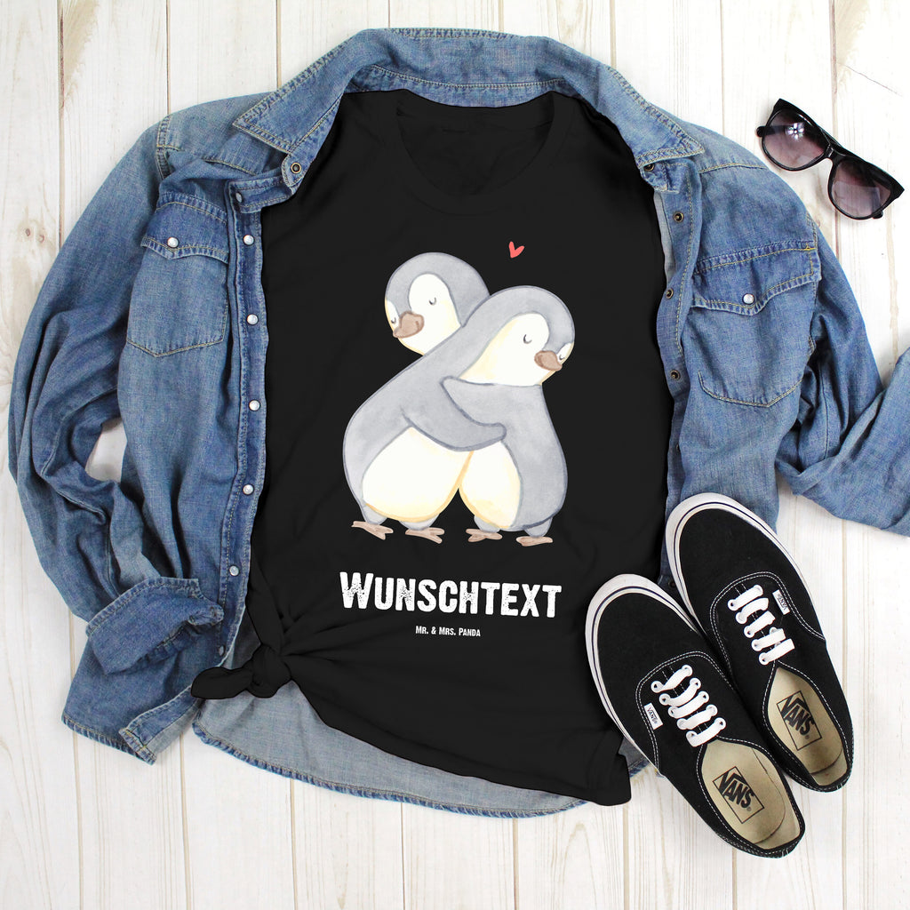 Größe XL Personalisiertes T-Shirt Pinguine Kuscheln T-Shirt Personalisiert, T-Shirt mit Namen, T-Shirt mit Aufruck, Männer, Frauen, Liebe, Partner, Freund, Freundin, Ehemann, Ehefrau, Heiraten, Verlobung, Heiratsantrag, Liebesgeschenk, Jahrestag, Hocheitstag, Valentinstag, Geschenk für Frauen, Hochzeitstag, Mitbringsel, Geschenk für Freundin, Geschenk für Partner, Liebesbeweis, für Männer, für Ehemann