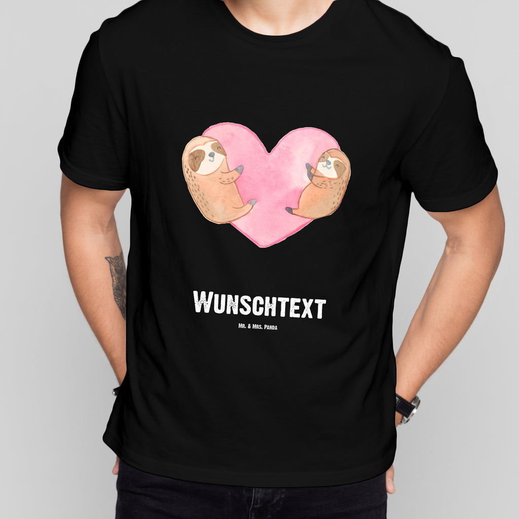 Größe XXL Personalisiertes T-Shirt Faultiere Herz T-Shirt Personalisiert, T-Shirt mit Namen, T-Shirt mit Aufruck, Männer, Frauen, Wunschtext, Bedrucken, Liebe, Partner, Freund, Freundin, Ehemann, Ehefrau, Heiraten, Verlobung, Heiratsantrag, Liebesgeschenk, Jahrestag, Hocheitstag, Valentinstag, Geschenk für Frauen, Hochzeitstag, Mitbringsel, Geschenk für Freundin, Geschenk für Partner, Liebesbeweis, für Männer, für Ehemann