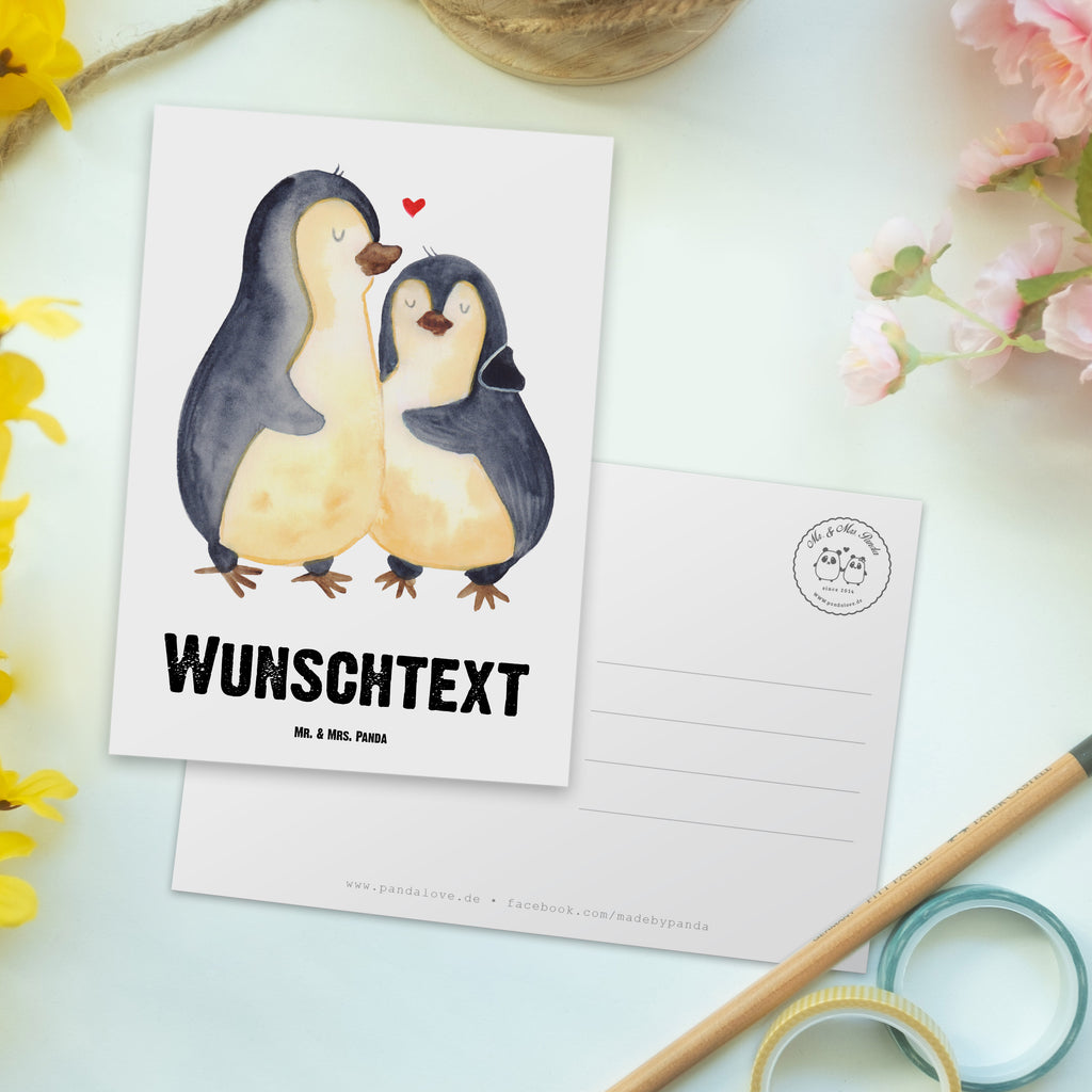 Personalisierte Postkarte Pinguine Einschlafen Postkarte mit Namen, Postkarte bedrucken, Postkarte mit Wunschtext, Postkarte personalisierbar, Geschenkkarte mit Namen, Grußkarte mit Namen, Karte mit Namen, Einladung mit Namen, Ansichtskarte mit Namen, Geschenkkarte mit Wunschtext, Grußkarte mit Wunschtext, Karte mit Wunschtext, Einladung mit Wunschtext, Ansichtskarte mit Wunschtext, Liebe, Partner, Freund, Freundin, Ehemann, Ehefrau, Heiraten, Verlobung, Heiratsantrag, Liebesgeschenk, Jahrestag, Hocheitstag, Valentinstag, Geschenk für Frauen, Hochzeitstag, Mitbringsel, Geschenk für Freundin, Geschenk für Partner, Liebesbeweis, für Männer, für Ehemann