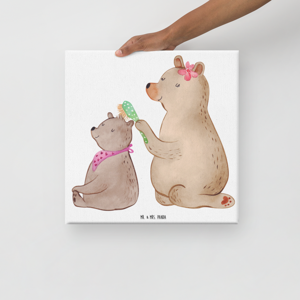 Leinwand Bild Bär mit Kind Leinwand, Bild, Kunstdruck, Wanddeko, Dekoration, Familie, Vatertag, Muttertag, Bruder, Schwester, Mama, Papa, Oma, Opa, Geschenk, Mutti, Mutter