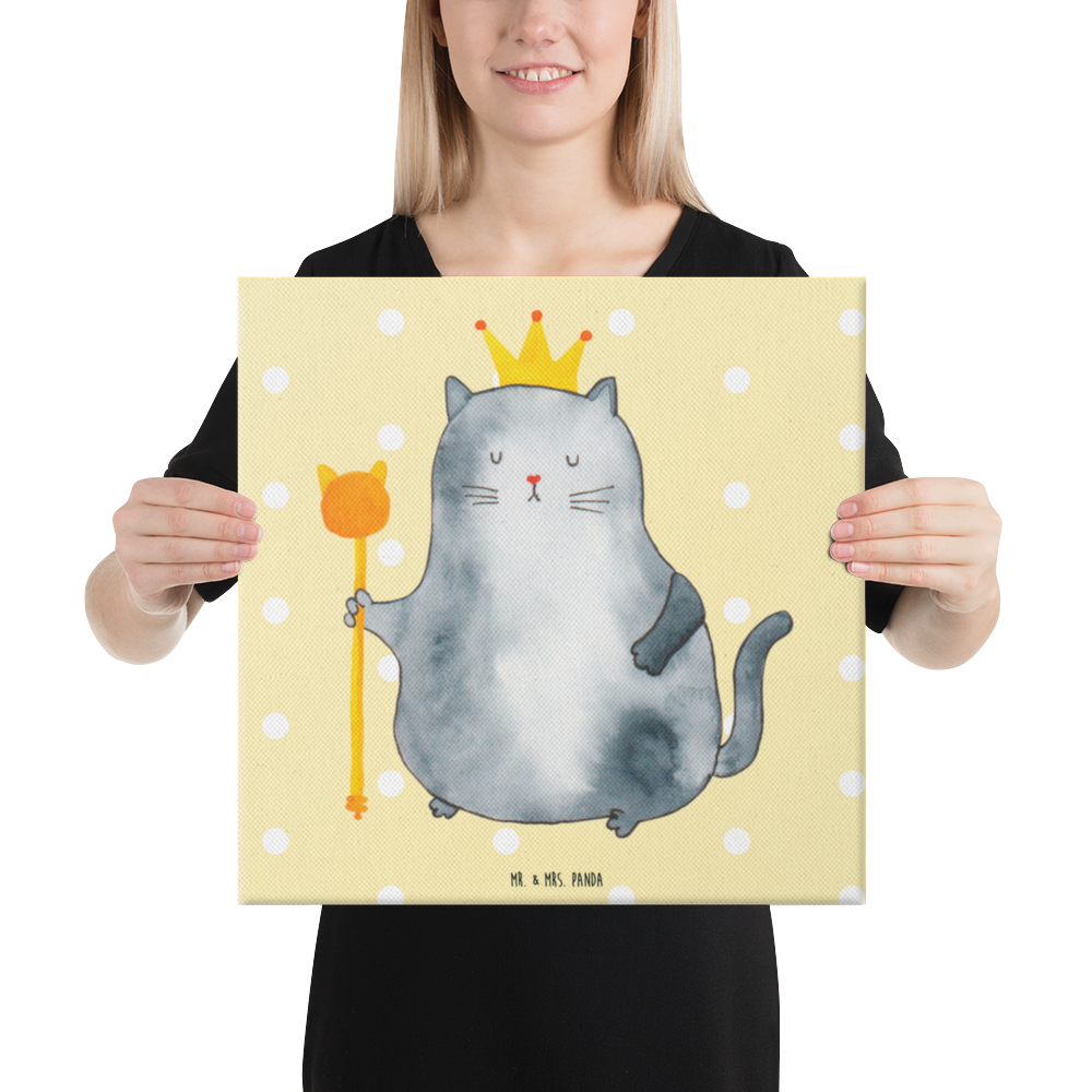Leinwand Bild Katzen Koenig Leinwand, Bild, Kunstdruck, Wanddeko, Dekoration, Katze, Katzenmotiv, Katzenfan, Katzendeko, Katzenfreund, Katzenliebhaber, Katzenprodukte, Katzenartikel, Katzenaccessoires, Katzensouvenirs, Katzenliebhaberprodukte, Katzenmotive, Katzen, Kater, Mietze, Cat, Cats, Katzenhalter, Katzenbesitzerin, Haustier, König, Königin, Queen, Familie, Mietzhaus, Wohnung, erste eigenen Wohnung, Umzug, Einzug
