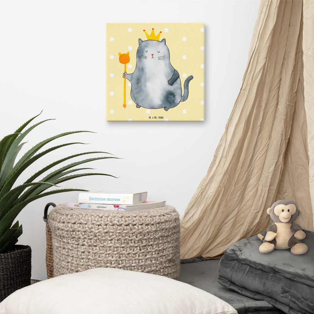 Leinwand Bild Katzen Koenig Leinwand, Bild, Kunstdruck, Wanddeko, Dekoration, Katze, Katzenmotiv, Katzenfan, Katzendeko, Katzenfreund, Katzenliebhaber, Katzenprodukte, Katzenartikel, Katzenaccessoires, Katzensouvenirs, Katzenliebhaberprodukte, Katzenmotive, Katzen, Kater, Mietze, Cat, Cats, Katzenhalter, Katzenbesitzerin, Haustier, König, Königin, Queen, Familie, Mietzhaus, Wohnung, erste eigenen Wohnung, Umzug, Einzug