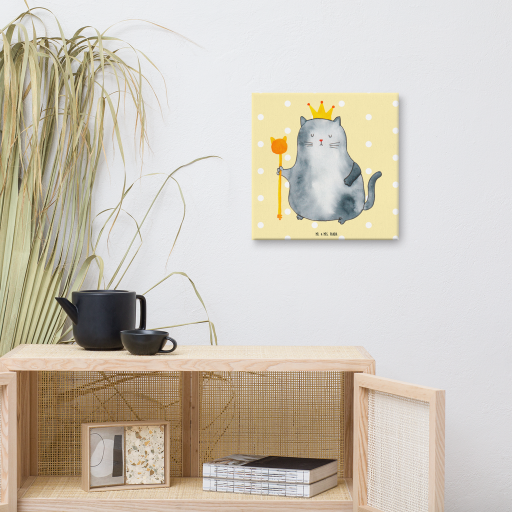 Leinwand Bild Katzen Koenig Leinwand, Bild, Kunstdruck, Wanddeko, Dekoration, Katze, Katzenmotiv, Katzenfan, Katzendeko, Katzenfreund, Katzenliebhaber, Katzenprodukte, Katzenartikel, Katzenaccessoires, Katzensouvenirs, Katzenliebhaberprodukte, Katzenmotive, Katzen, Kater, Mietze, Cat, Cats, Katzenhalter, Katzenbesitzerin, Haustier, König, Königin, Queen, Familie, Mietzhaus, Wohnung, erste eigenen Wohnung, Umzug, Einzug