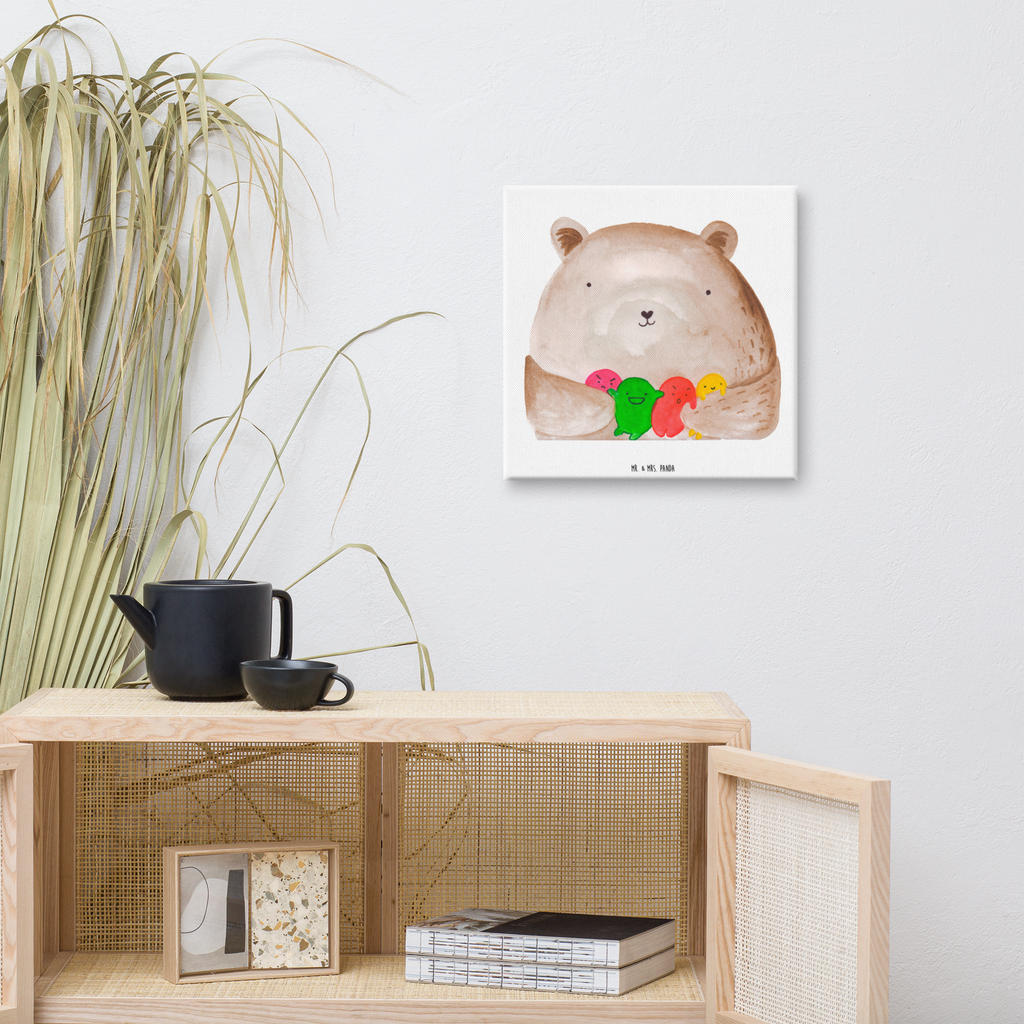 Leinwand Bild Bär Gefühl Leinwand, Bild, Kunstdruck, Wanddeko, Dekoration, Bär, Teddy, Teddybär, Wahnsinn, Verrückt, Durchgedreht