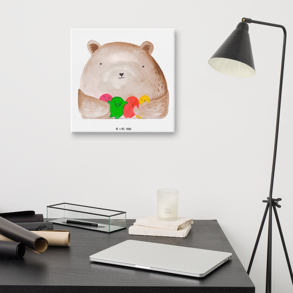 Leinwand Bild Bär Gefühl Leinwand, Bild, Kunstdruck, Wanddeko, Dekoration, Bär, Teddy, Teddybär, Wahnsinn, Verrückt, Durchgedreht