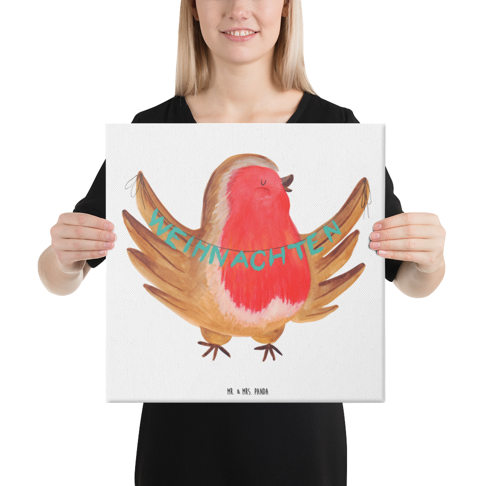 Leinwand Bild Rotkehlchen Weihnachten Frohe Weihnachten, Weihnachten, Weihnachtsmotiv, Weihnachtsgruß, Heiligabend, Winter, Vogel, xmas Leinwand, Bild, Kunstdruck, Wanddeko, Dekoration  Winter, Weihnachten, Weihnachtsdeko, Nikolaus, Advent, Heiligabend, Wintermotiv