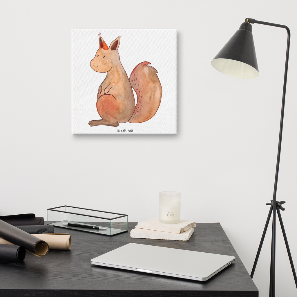 Leinwand Bild Einhörnchen Glaube Leinwand, Bild, Kunstdruck, Wanddeko, Dekoration, Einhorn, Einhörner, Einhorn Deko, Pegasus, Unicorn, Einhörnchen, Eichhörnchen, Eichhorn