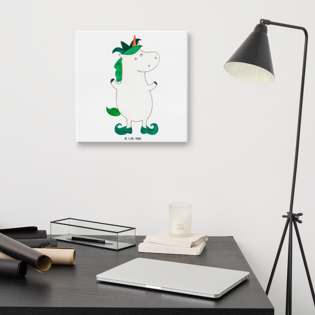 Leinwand Bild Einhorn Joker Leinwand, Bild, Kunstdruck, Wanddeko, Dekoration, Einhorn, Einhörner, Einhorn Deko, Pegasus, Unicorn, Hofnarr, Kasper, Gaukler, Mittelalter
