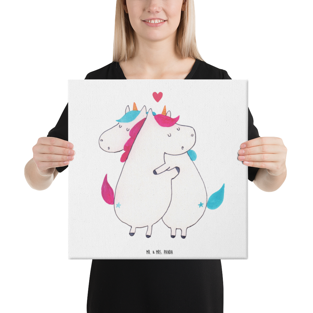 Leinwand Bild Einhorn Mitteilung Leinwand, Bild, Kunstdruck, Wanddeko, Dekoration, Einhorn, Einhörner, Einhorn Deko, Pegasus, Unicorn, Valentinstag, Valentine, Liebe, Geschenk, Partner, Ehe, lustig, witzig, Spruch