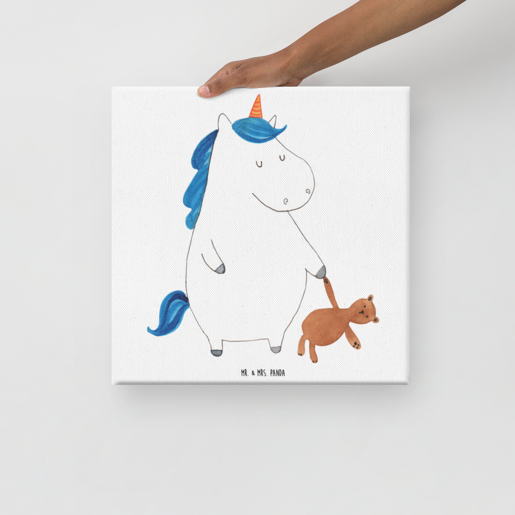 Leinwand Bild Einhorn Teddy Leinwand, Bild, Kunstdruck, Wanddeko, Dekoration, Einhorn, Einhörner, Einhorn Deko, Pegasus, Unicorn, schlafen, gute Nacht, Single, Bett, Träumen, Freundin, Singleleben