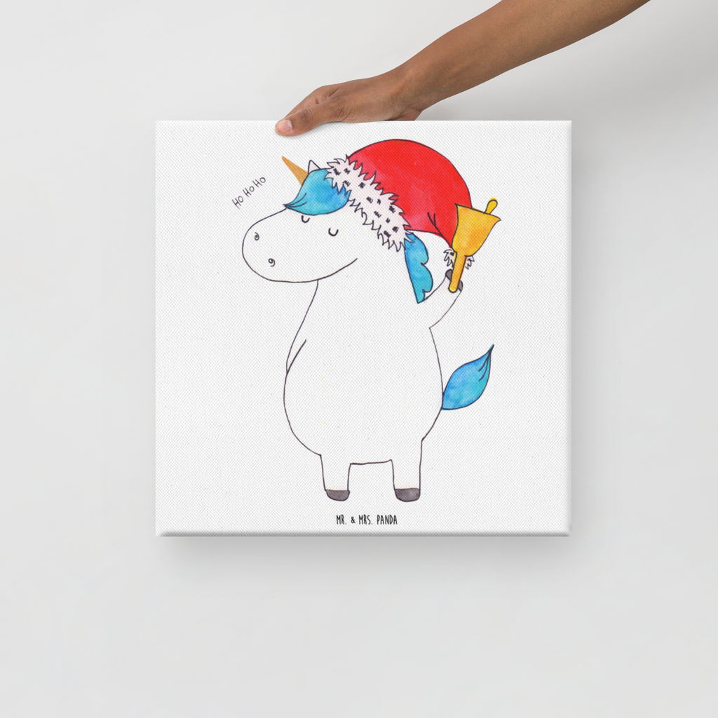 Leinwand Bild Einhorn Weihnachtsmann Leinwand, Bild, Kunstdruck, Wanddeko, Dekoration, Einhorn, Einhörner, Einhorn Deko, Pegasus, Unicorn, Gin, Schokolade, Schoki, Weihnachten, Weihnachtsmann, Nikolaus, Wunschzettel, Wunschliste, Feenstaub