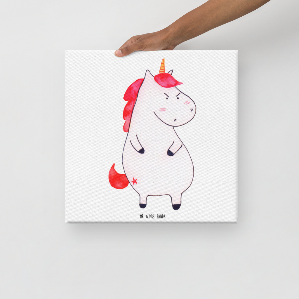 Leinwand Bild Einhorn wütend Leinwand, Bild, Kunstdruck, Wanddeko, Dekoration, Einhorn, Einhörner, Einhorn Deko, Pegasus, Unicorn, Realität, Ansage, lustlos, nein, Büro, Arbeit, wütend, dumme Fragen, lustig, Spaß, Geschenk