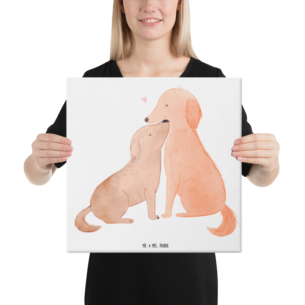 Leinwand Bild Hunde Liebe Leinwand, Bild, Kunstdruck, Wanddeko, Dekoration, Hund, Hundemotiv, Haustier, Hunderasse, Tierliebhaber, Hundebesitzer, Sprüche, Liebe, Hund. Hunde, Kuss, Vertrauen, Kuscheln, Herz