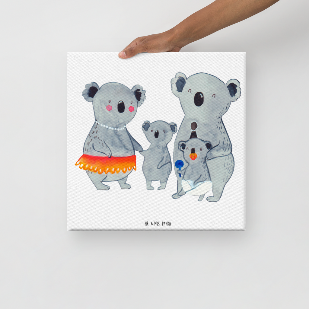Leinwand Bild Koala Familie Leinwand, Bild, Kunstdruck, Wanddeko, Dekoration, Familie, Vatertag, Muttertag, Bruder, Schwester, Mama, Papa, Oma, Opa, Koala, Koalas, Family, Kinder, Geschwister, Familienleben