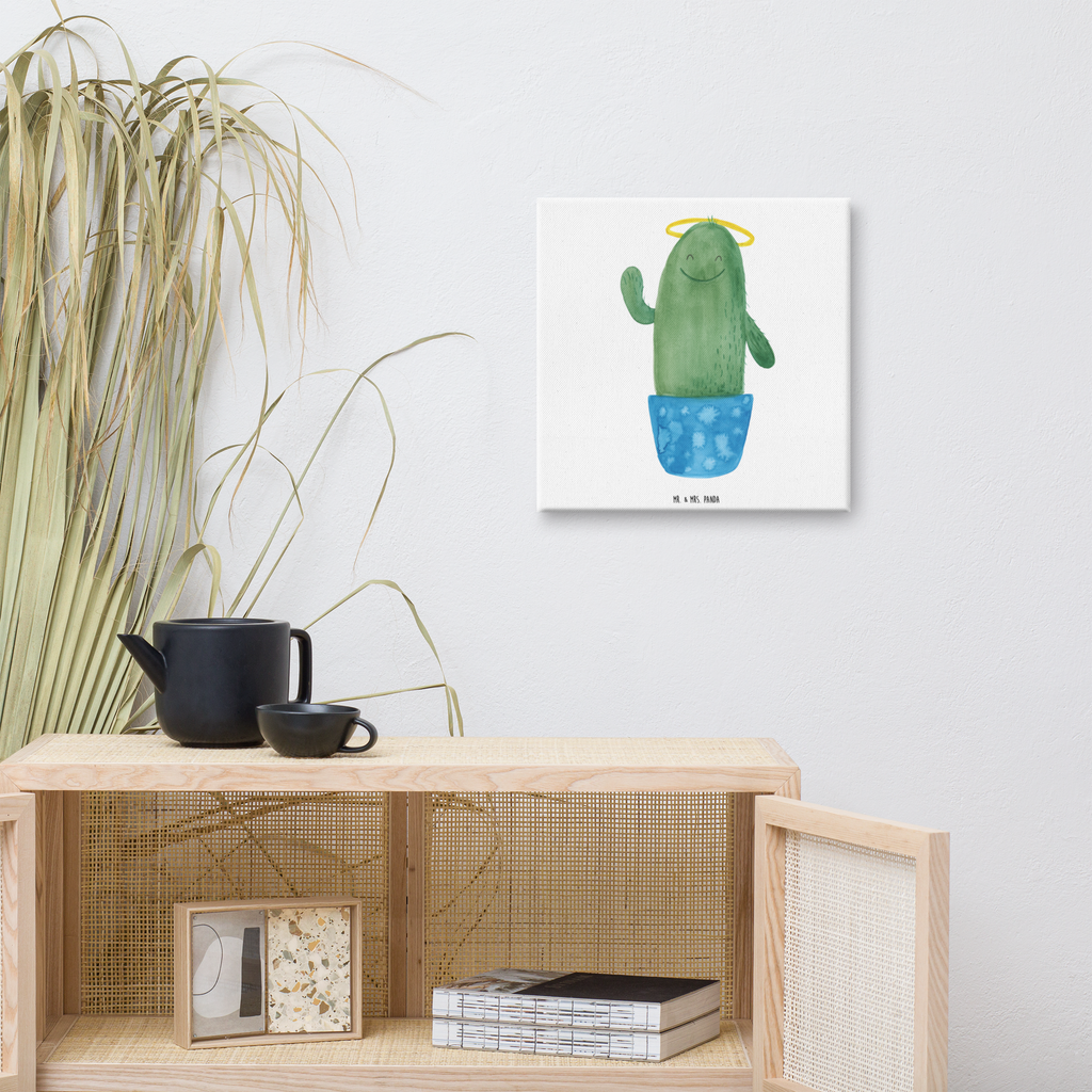 Leinwand Bild Kaktus Heilig Leinwand, Bild, Kunstdruck, Wanddeko, Dekoration, Kaktus, Kakteen, frech, lustig, Kind, Eltern, Familie, Bruder, Schwester, Schwestern, Freundin, Heiligenschein