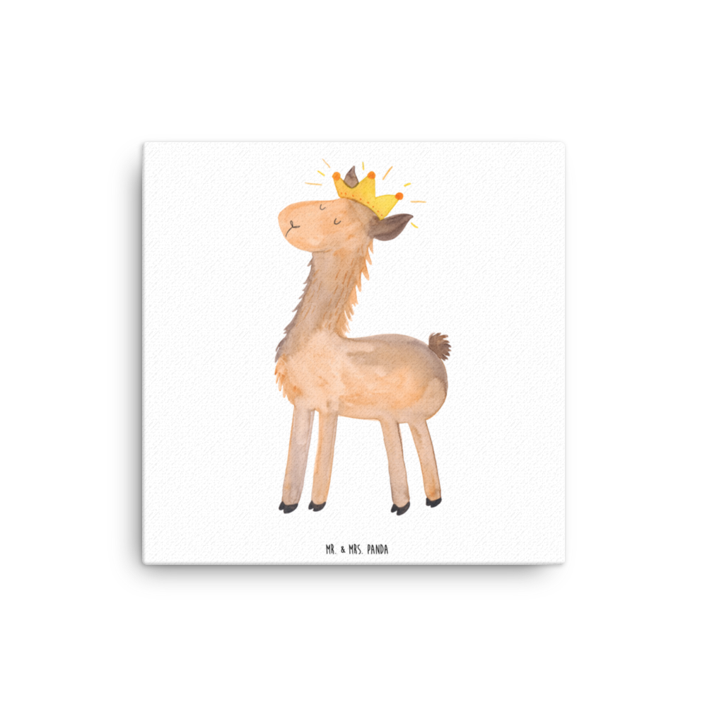 Leinwand Bild Lama König Leinwand, Bild, Kunstdruck, Wanddeko, Dekoration, Lama, Alpaka, Lamas, König, Königin, Freundin, Mama, Papa, Büro Kollege, Kollegin, Chef, Vorgesetzter, Abi, Abitur