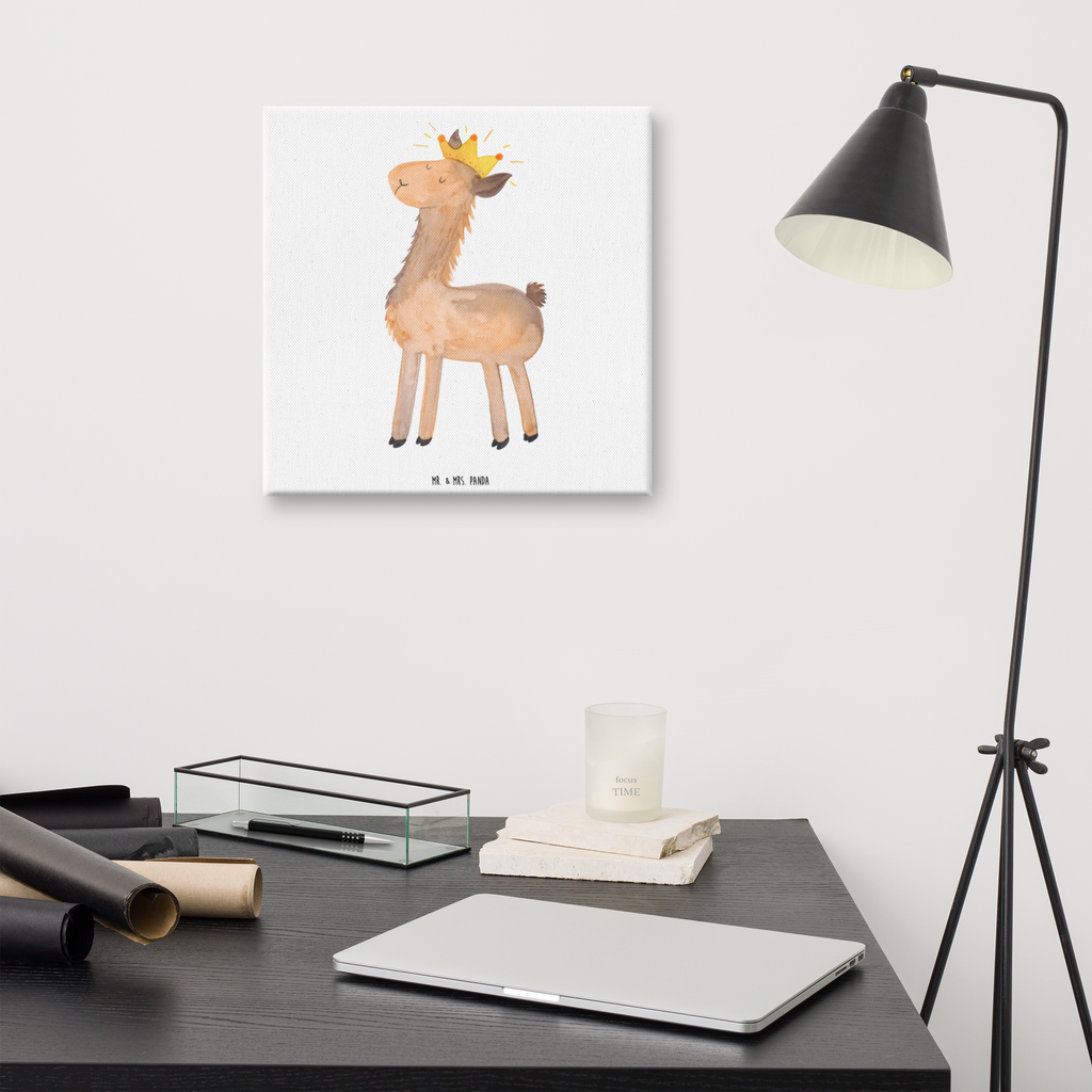 Leinwand Bild Lama König Leinwand, Bild, Kunstdruck, Wanddeko, Dekoration, Lama, Alpaka, Lamas, König, Königin, Freundin, Mama, Papa, Büro Kollege, Kollegin, Chef, Vorgesetzter, Abi, Abitur