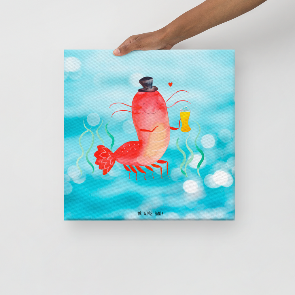 Leinwand Bild Hummer mit Weizen