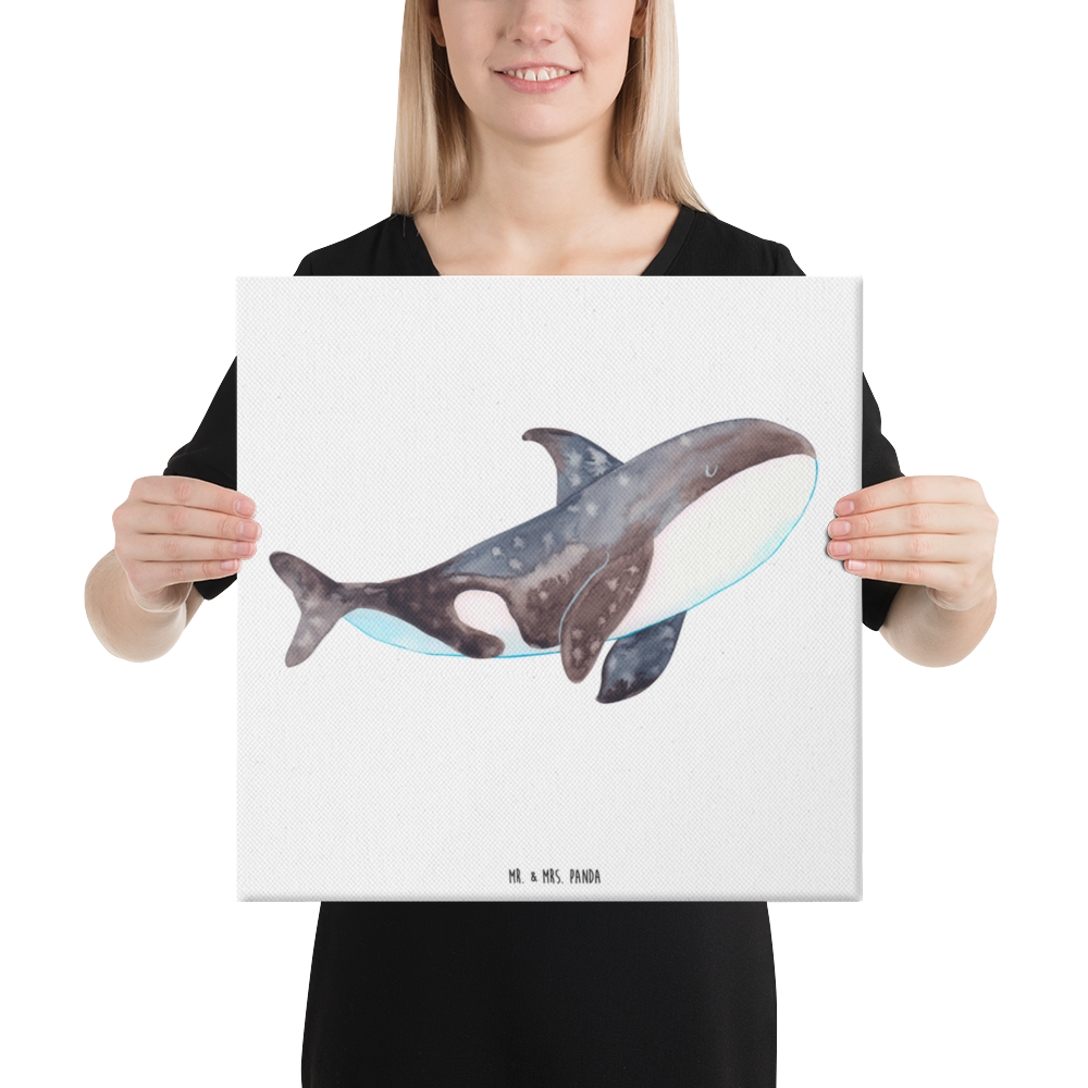 Leinwand Bild Orca Leinwand, Bild, Kunstdruck, Wanddeko, Dekoration, Meerestiere, Meer, Urlaub, Orca, Orcas, Killerwal, Wal, Möglichkeiten, Büro, Arbeit, Motivation, Selbstliebe, Neustart, Startup