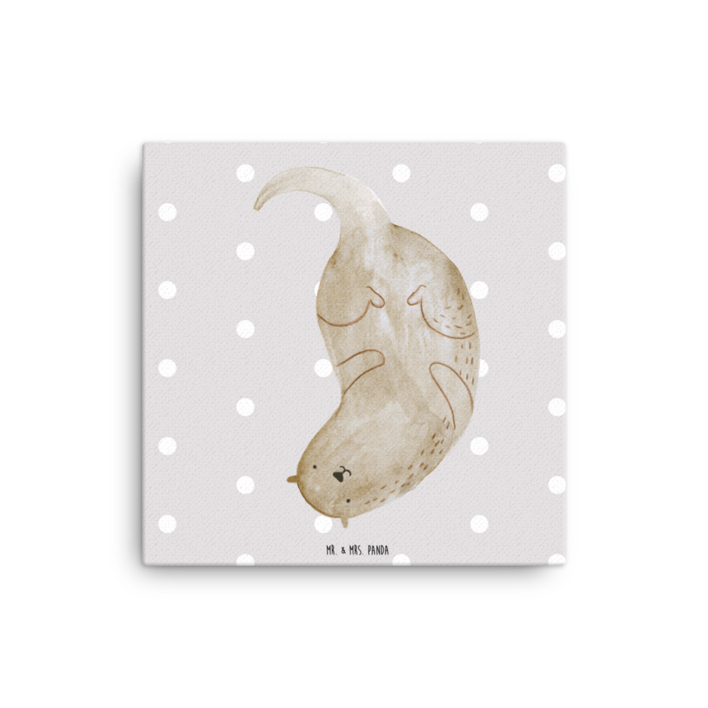 Leinwand Bild Otter kopfüber Leinwand, Bild, Kunstdruck, Wanddeko, Dekoration, Otter, Fischotter, Seeotter, Otter Seeotter See Otter