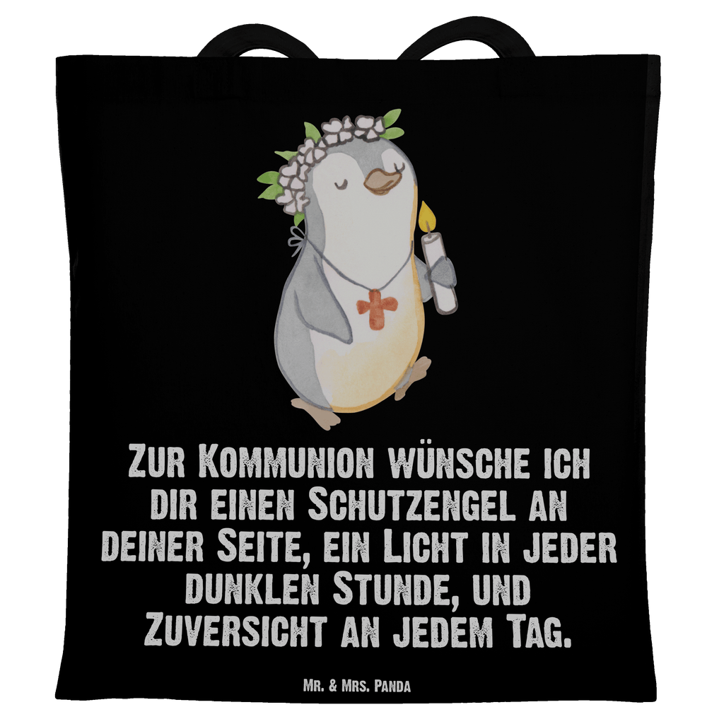 Tragetasche Pinguin Kommunion Mädchen Beuteltasche, Beutel, Einkaufstasche, Jutebeutel, Stoffbeutel, Konfirmation, Kommunion, Jugendweihe, Konfirmation Geschenk, Gott, Gläubig, Alles Gute