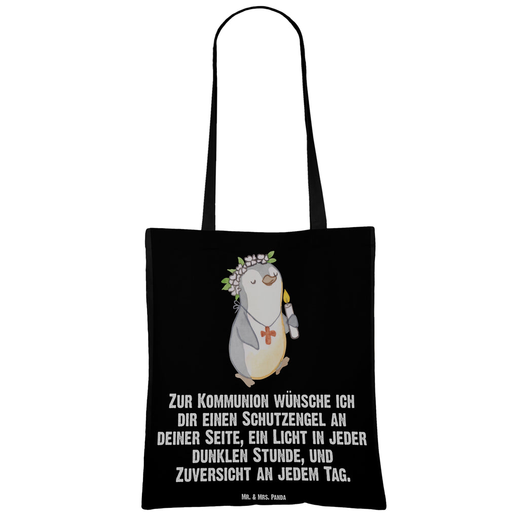 Tragetasche Pinguin Kommunion Mädchen Beuteltasche, Beutel, Einkaufstasche, Jutebeutel, Stoffbeutel, Konfirmation, Kommunion, Jugendweihe, Konfirmation Geschenk, Gott, Gläubig, Alles Gute