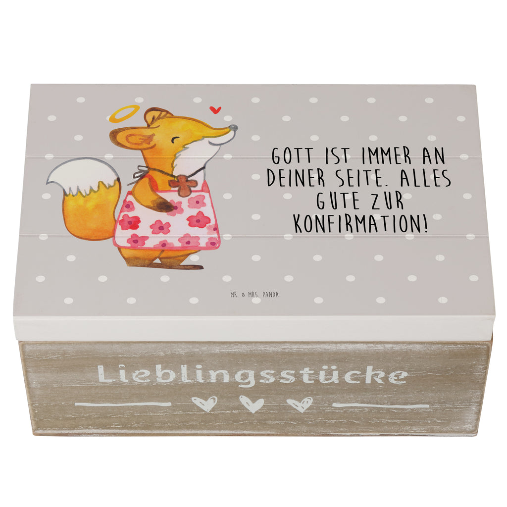 Holzkiste Fuchs Konfirmation Mädchen Holzkiste, Kiste, Schatzkiste, Truhe, Schatulle, XXL, Erinnerungsbox, Erinnerungskiste, Dekokiste, Aufbewahrungsbox, Konfirmation, Kommunion, Jugendweihe, Konfirmation Geschenk, Gott, Gläubig, Alles Gute