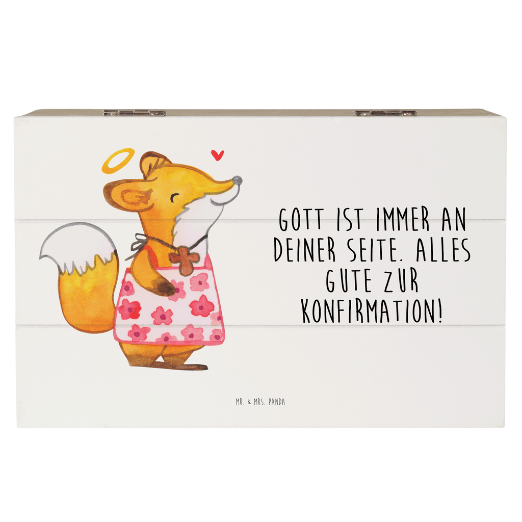 Holzkiste Fuchs Konfirmation Mädchen Holzkiste, Kiste, Schatzkiste, Truhe, Schatulle, XXL, Erinnerungsbox, Erinnerungskiste, Dekokiste, Aufbewahrungsbox, Konfirmation, Kommunion, Jugendweihe, Konfirmation Geschenk, Gott, Gläubig, Alles Gute