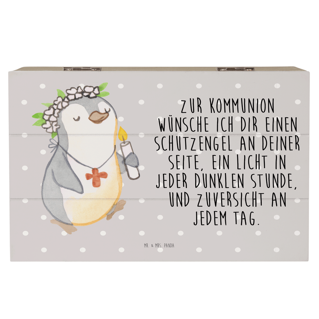 Holzkiste Pinguin Kommunion Mädchen Konfirmation, Konfirmation Geschenk, Gott, Gläubig, Alles Gute Holzkiste, Kiste, Schatzkiste, Truhe, Schatulle, XXL,  Erinnerungsbox, Erinnerungskiste, Dekokiste, Aufbewahrungsbox  Konfirmation, Kommunion, Jugendweihe, Konfirmation Geschenk