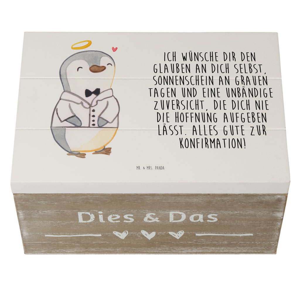Holzkiste Pinguin Konfirmation Hemd Konfirmation, Konfirmation Geschenk, Sonnenschein, Zuversicht, Vertrauen, Hoffnung Holzkiste, Kiste, Schatzkiste, Truhe, Schatulle, XXL,  Erinnerungsbox, Erinnerungskiste, Dekokiste, Aufbewahrungsbox  Konfirmation, Kommunion, Jugendweihe, Konfirmation Geschenk