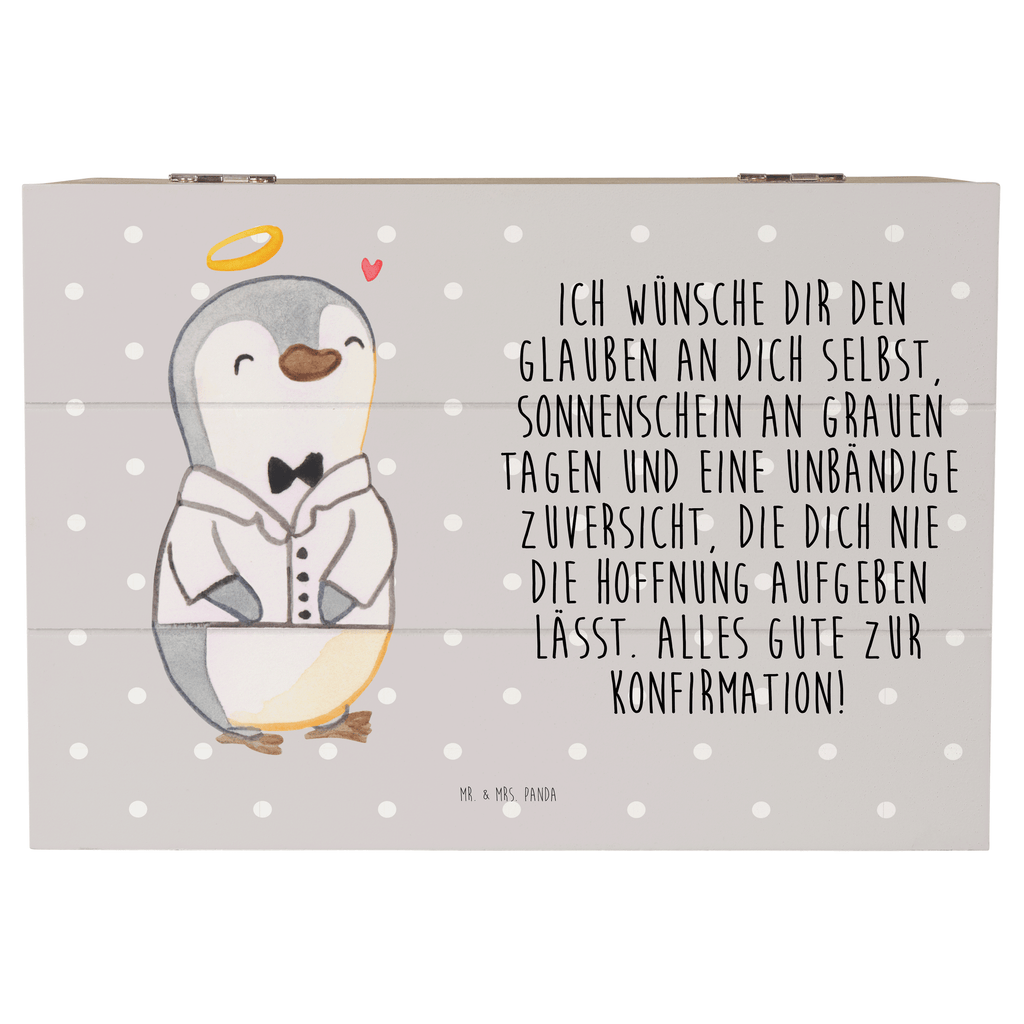 Holzkiste Pinguin Konfirmation Hemd Konfirmation, Konfirmation Geschenk, Sonnenschein, Zuversicht, Vertrauen, Hoffnung Holzkiste, Kiste, Schatzkiste, Truhe, Schatulle, XXL,  Erinnerungsbox, Erinnerungskiste, Dekokiste, Aufbewahrungsbox  Konfirmation, Kommunion, Jugendweihe, Konfirmation Geschenk