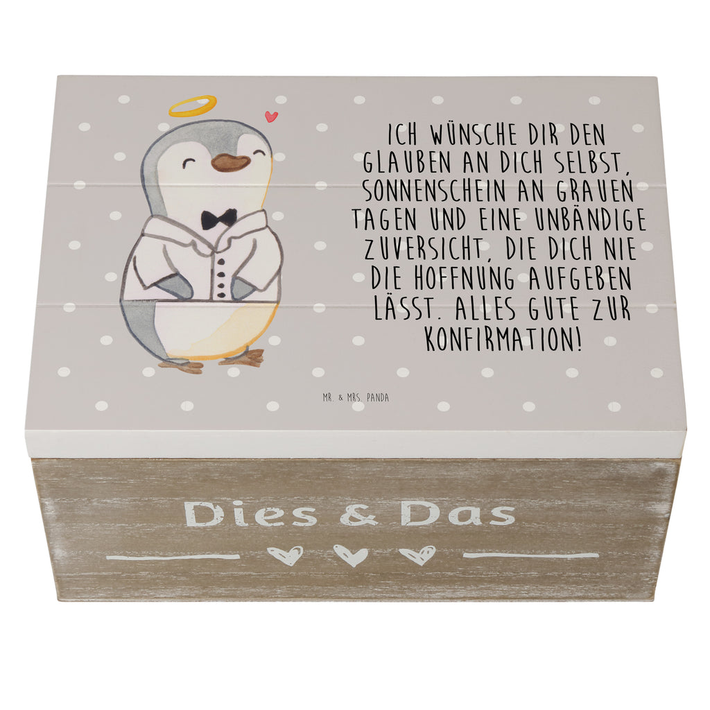 Holzkiste Pinguin Konfirmation Hemd Konfirmation, Konfirmation Geschenk, Sonnenschein, Zuversicht, Vertrauen, Hoffnung Holzkiste, Kiste, Schatzkiste, Truhe, Schatulle, XXL,  Erinnerungsbox, Erinnerungskiste, Dekokiste, Aufbewahrungsbox  Konfirmation, Kommunion, Jugendweihe, Konfirmation Geschenk