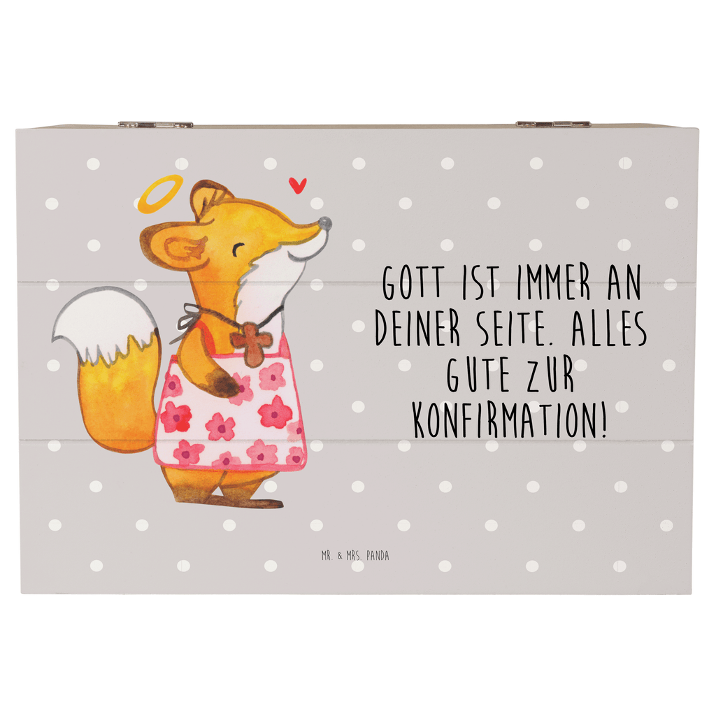Holzkiste Fuchs Konfirmation Mädchen Holzkiste, Kiste, Schatzkiste, Truhe, Schatulle, XXL, Erinnerungsbox, Erinnerungskiste, Dekokiste, Aufbewahrungsbox, Konfirmation, Kommunion, Jugendweihe, Konfirmation Geschenk, Gott, Gläubig, Alles Gute